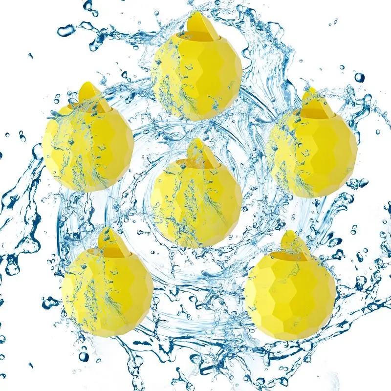 

Silicone Water Bombs Self Sealing Water Balls Pool Toys 6pcs Water Play Toy Silicone Outdoor Toys For Summer Splashing Party