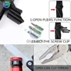 Multitool Claw Hammer Stainless Steel Knife Plier Tool Nylon Sheath Outdoor Survival Camping Hiking Portable Pocket Claw Hammer 2