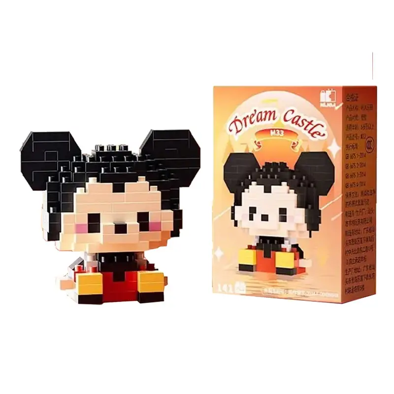 Disney 214 style Winnie LinaBell StellaLou Building Blocks Princess Cartoon Figrues Bricks Children's Assembly Toys Model Gift - Image 29