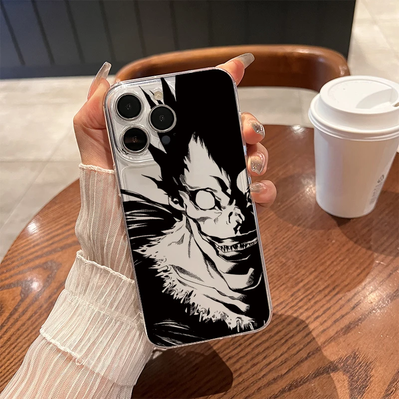Japan Anime Death Note Soft Transparent Phone Case Cover