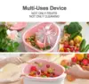 Customized Fruit Cleaning Device Wholesale Large Fruit Washer Spinner with Brush 6
