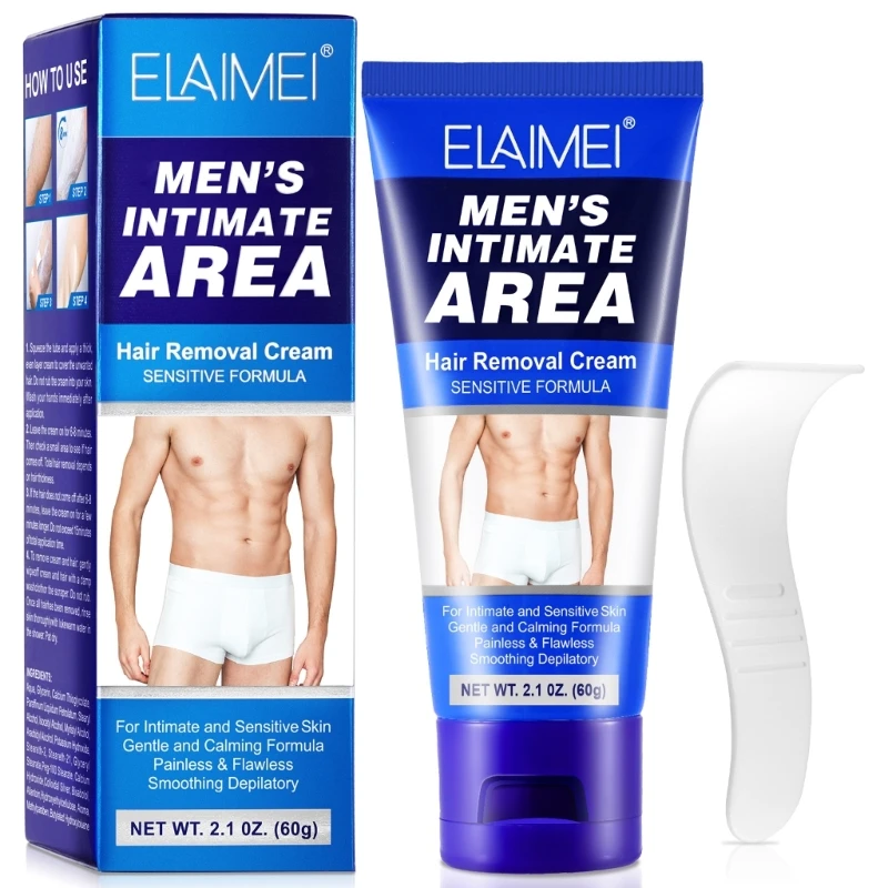 Intimate-Hair-Removal-Cream-for-Men-Depilatory-Cream-Genitals-Painless ...