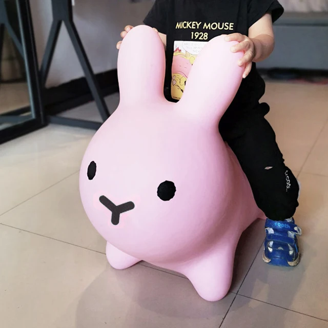 1pcs Inflatable Bunny Rabbit Bouncer Jumping Horse Toys Kids Animal Hopper Toys Ride on Child Baby Play Toys 5