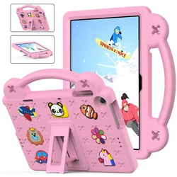 Durable EVA Bear Stand Case for Kids - Shockproof Tablet Cover with Handle (Pink)
