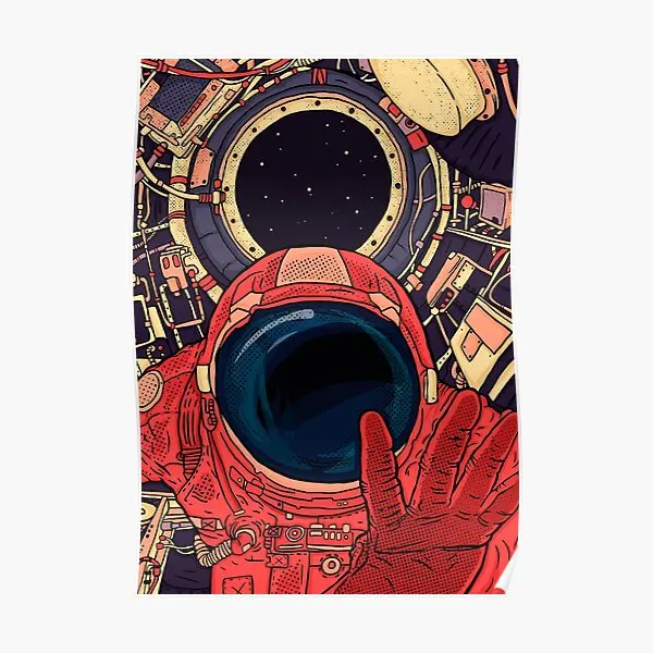 

Плакат с изображением интергалактики, настенная печать, современный декор комнаты, картина, винтажное смешное украшение для дома, Настенная картина без рамки