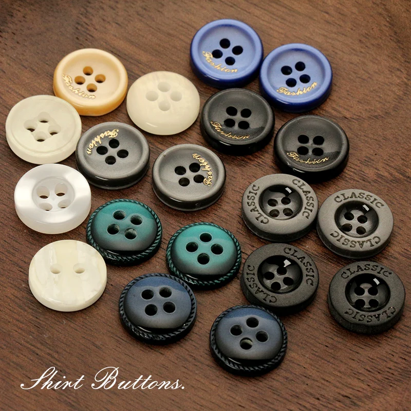 Resin Sewing Diy Accessories, Shirt Buttons 4 Holes