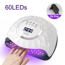

60LED Nail Lamp For Manicure Fast Curing All Kinds of Gels 10s/30s/60s/99s Smart Timing Setting Salon Use Nail Art Equipment