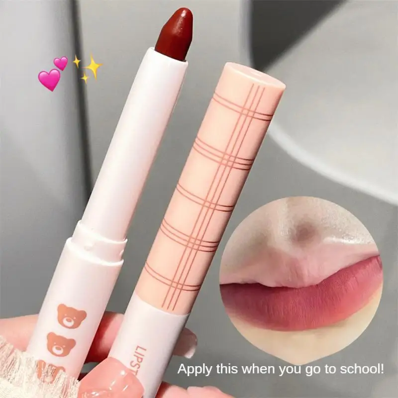 

Шелковая помада, ручка, матовая туманная поверхность, удерживание макияжа, отбеливание, не легко приклеить, чашка, помада, ручка, студенческий блеск для губ, косметика