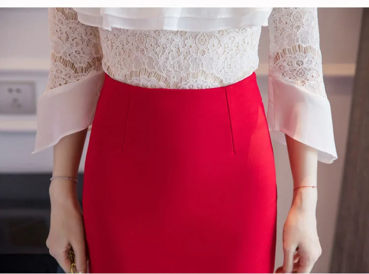 Plus Size Black Mermaid Skirts Womens 2022 Fashion Spring Summer High Waist Midi Skirt Women Elegant Sexy Office Lady Skirt Red white denim skirt