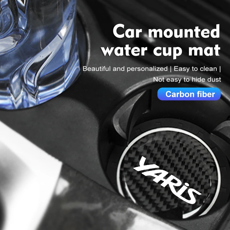 Universal Car Cup Holder Anti Slip Coaster Mat Interior Accessory For Toyota Yaris 2015 2011 2012 2013