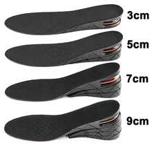 

3-9cm Invisible Height Increase Insoles Cushion Height Lift Adjustable Cut Shoe Heel Insert Taller Support Absorbant Foot Pad