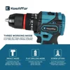 KEEAFFOR 1200W 450NM Torque Brushless Electric Impact Drill 20Gears Electric Screwdriver Cordless Tools For Makita 18v Battery 5