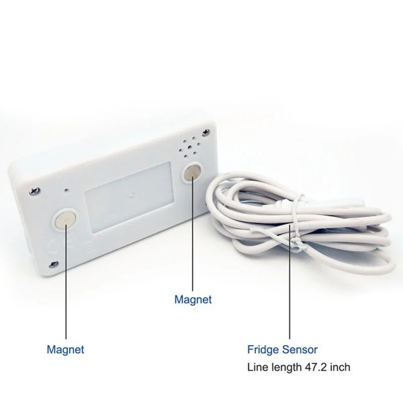 Digital Thermometer Refrigerator Thermometer Digital Thermometer with Alarm Function Refrigerator Freezer Fridge Magnet Thermometer
