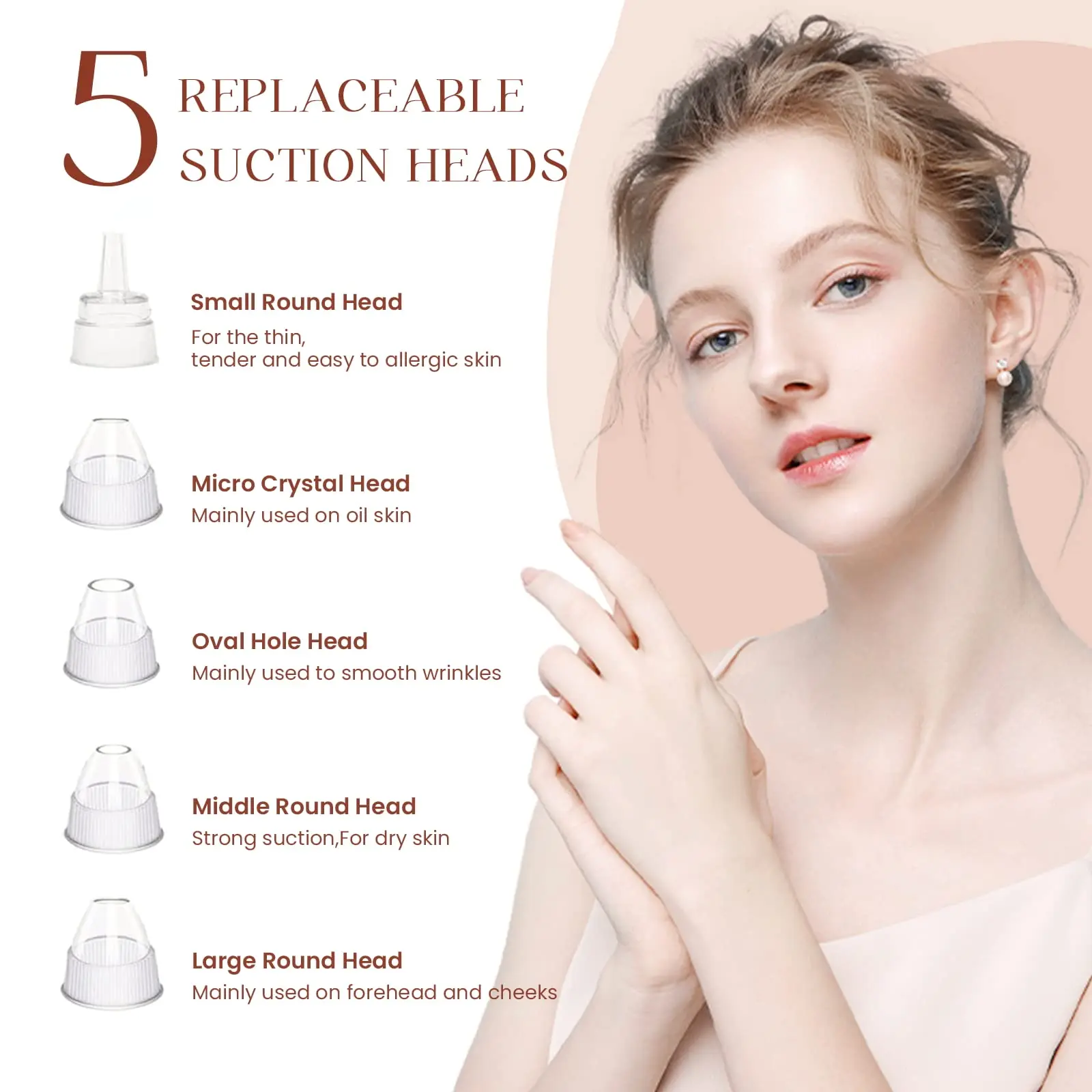 Electric Blackhead Remover Vacuum Cleaner Black Spots Removal Facial Deep Cleansing Pore Cleaner Machine Face Skin Care Tools
