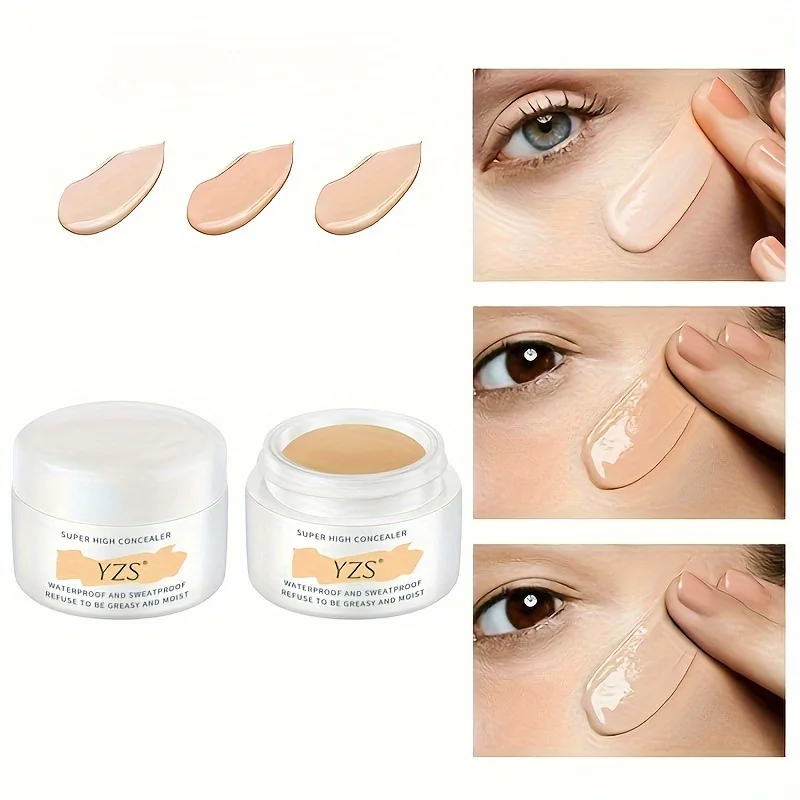 Sponge Head Concealer Liquid Concealer Makeup Concealer Waterproof Concealer Face Concealer Brightening Concealer