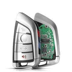 Premium KEYYOU Proximity Smart Key | Enhanced Keyless Entry System - 868Mhz (4 Buttons Chrome)