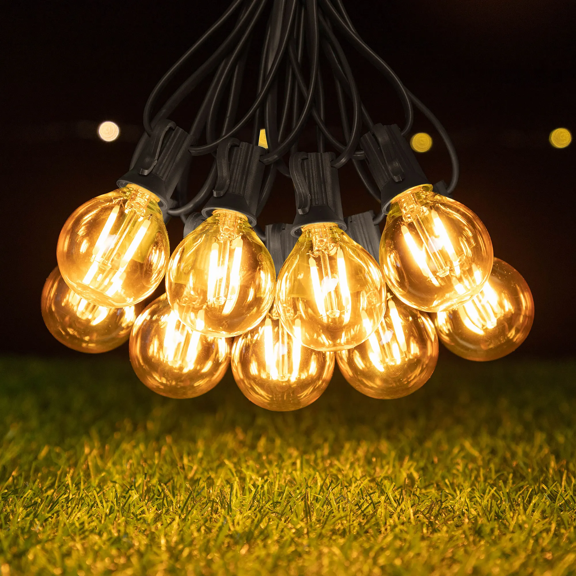 Description Picture 2 of itemVintage Garland G40 Globe Replacement Bulb 1.5W E12 EU Connectable String Light Garden Wedding Christmas Gazebo Party Decoration