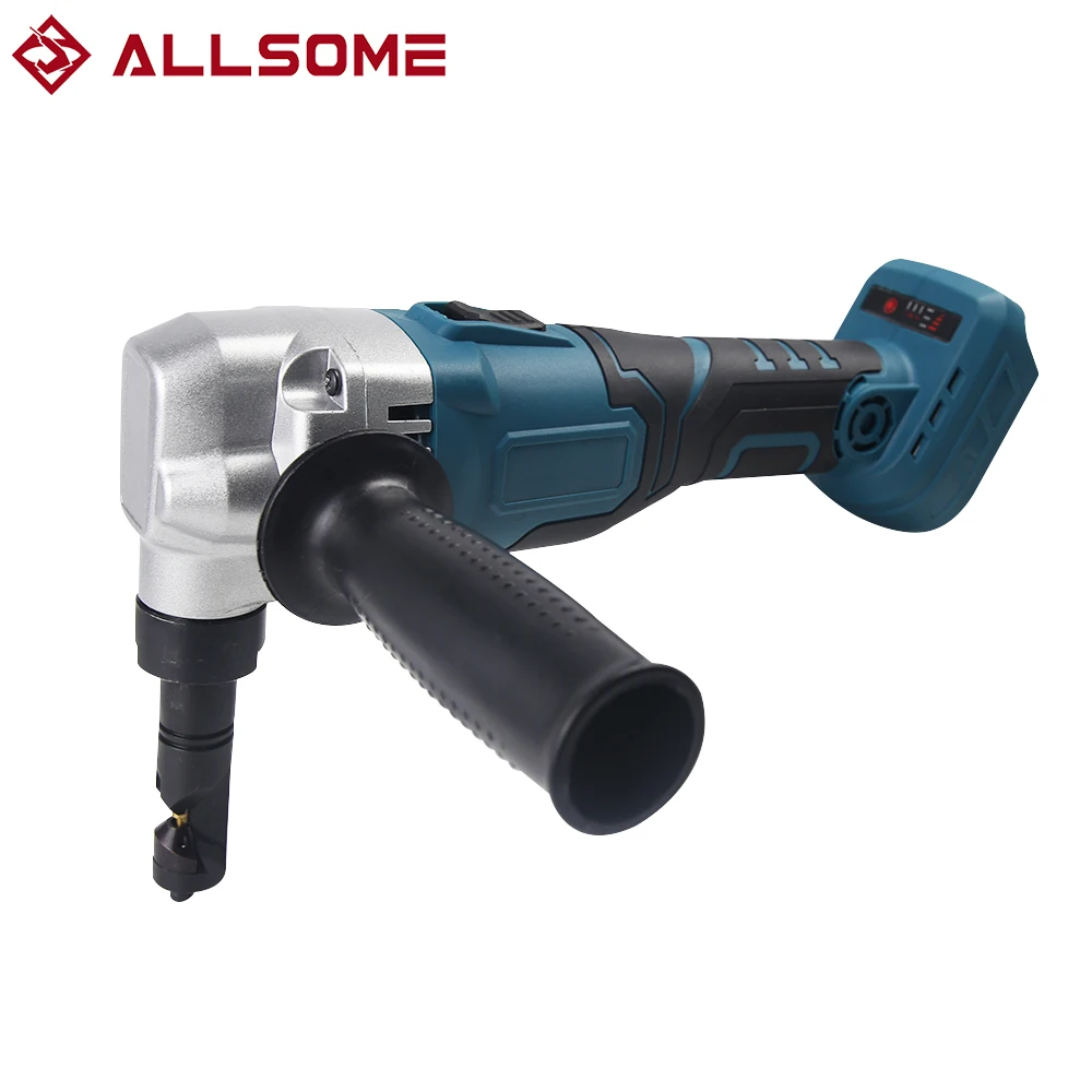 Lithium-Ion Cordless Nibbler Sheet Metal Nibbler Brushless Electric Punching Shear electric pruning shear ALLSOME PT018 For Makita 18V Battery