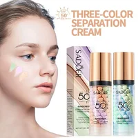SPF50+ Makeup Primer Moisturizing Isolation Cream Invisible Pores Facial Base Brighten Correcting Skin Tone Refreshing Cosmetics 1