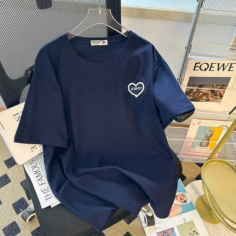 New Oversized Casual Sports Set for Women with Summer Trendy Design, Loose Fitting Two-piece Women's Set