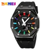 SKMEI Waterproof Men Watch Countdown Stopwatch Led Light Electronic Movement Wristwatch 5Alarm Clock 2 Time Digital Watches 2100 6