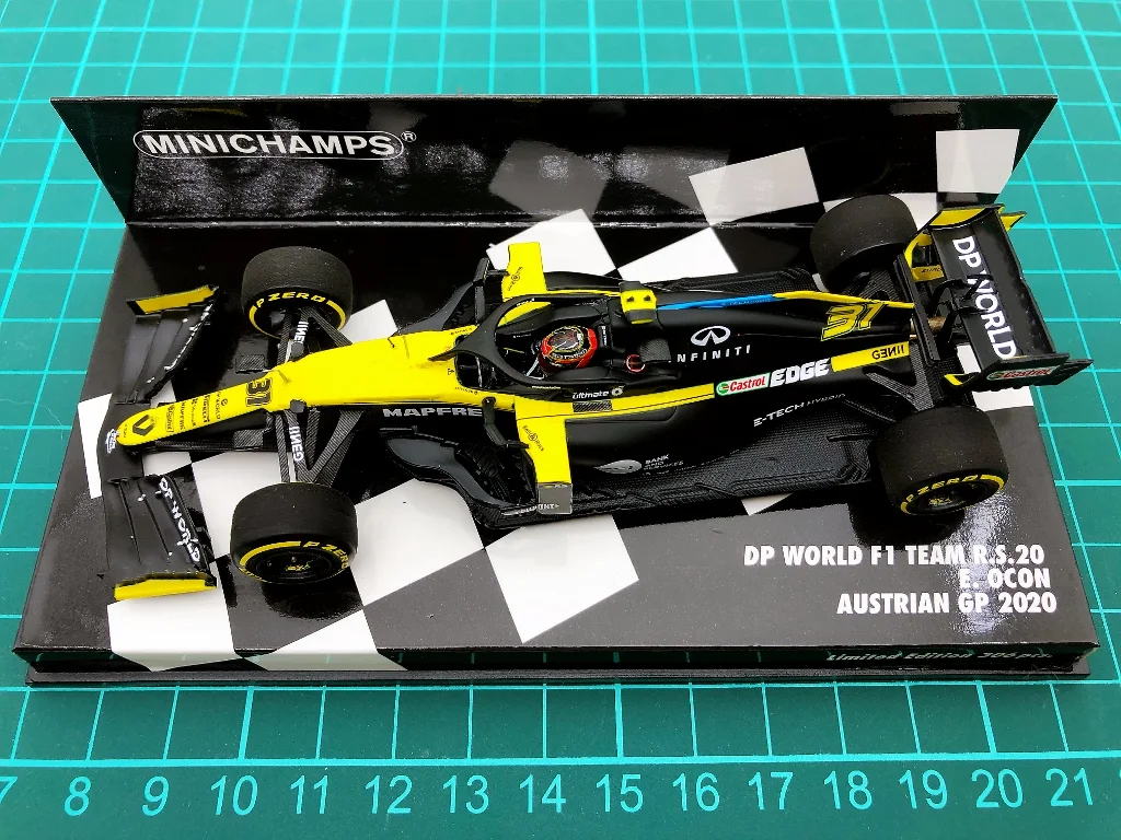 

Minichamps 1:43 F1 RS20 2020 Ocon Austria Simulation Limited Edition Resin Metal Static Car Model Toy Gift