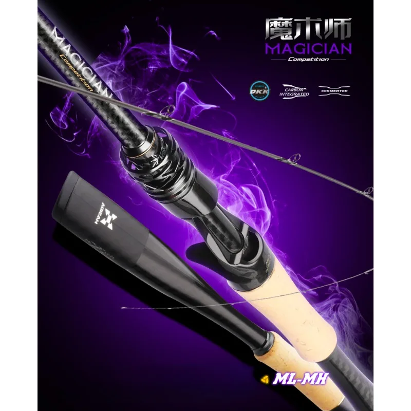 

Histar-Magician Lure Rod Ultra Light Ultra Soft Titanium Alloy Guide Ring Carbon Wheel Seat Competitive Long Range Throwing Rod