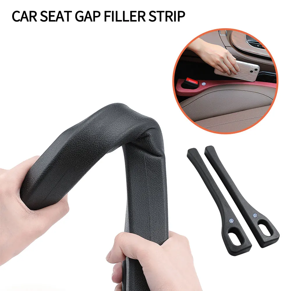 카시트 갭 필러 누출 방지 필링 스트립, VW R라인 제타 골프 비틀 EOS GTI R32 MK4 모션 블루 모션 스타일링, 세트당 2 개