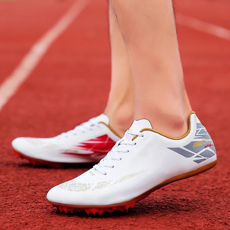 Spiked Spike Sneakers for Men and Women, Lightweight, Lace-up, Sport Training Shoes, Outdoor