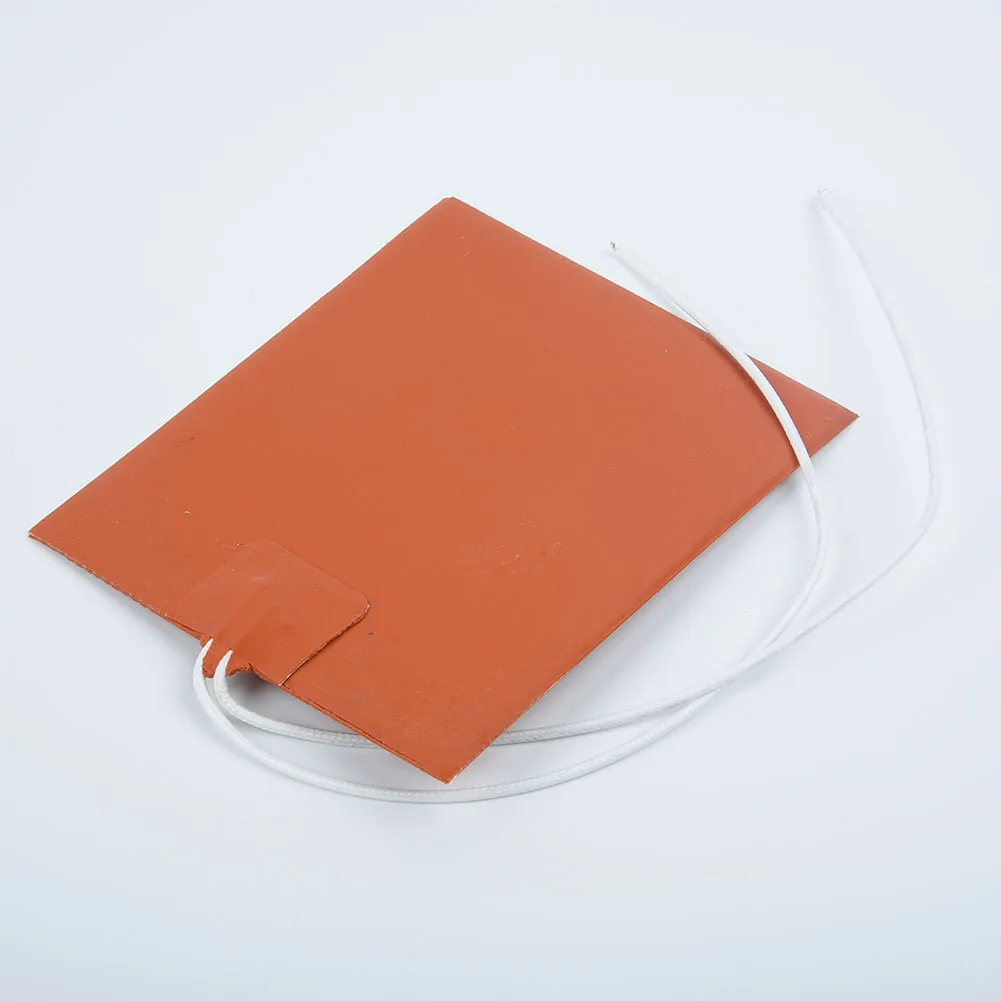 12V 12W 100x120mm 실리콘 히터 패드, 자동차 연료 오일 탱크 물 탱크 배터리용 프린터 가열 베드 난방 매트, 1 개
