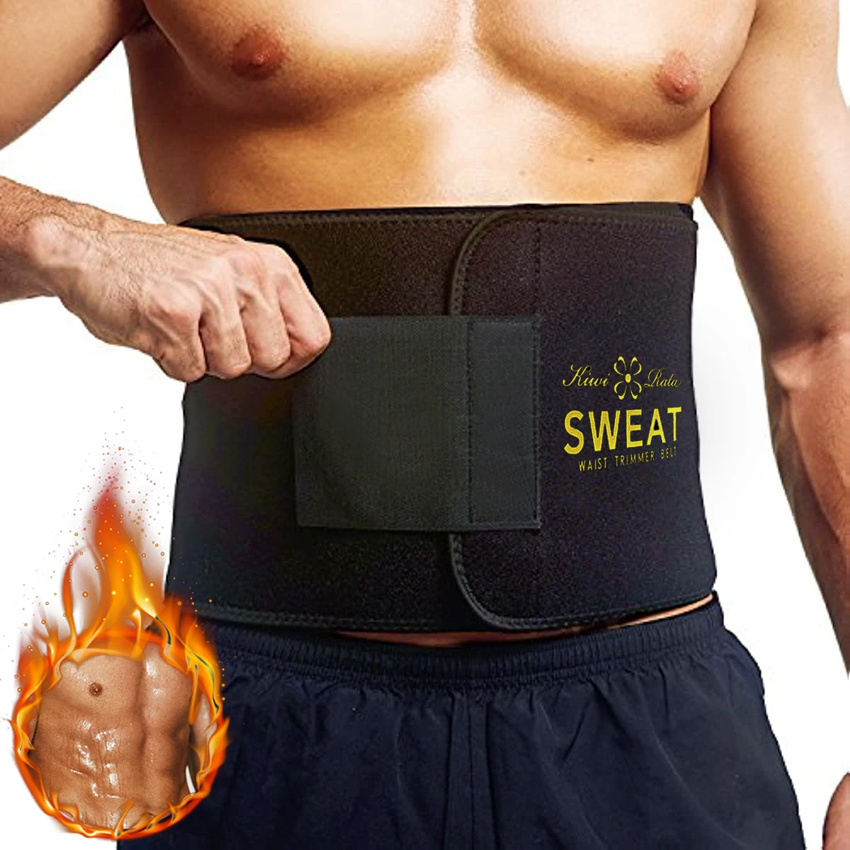 Waist Trimmer Belt Slim Men Body Shaper Cinchers Tummy Control Neoprene