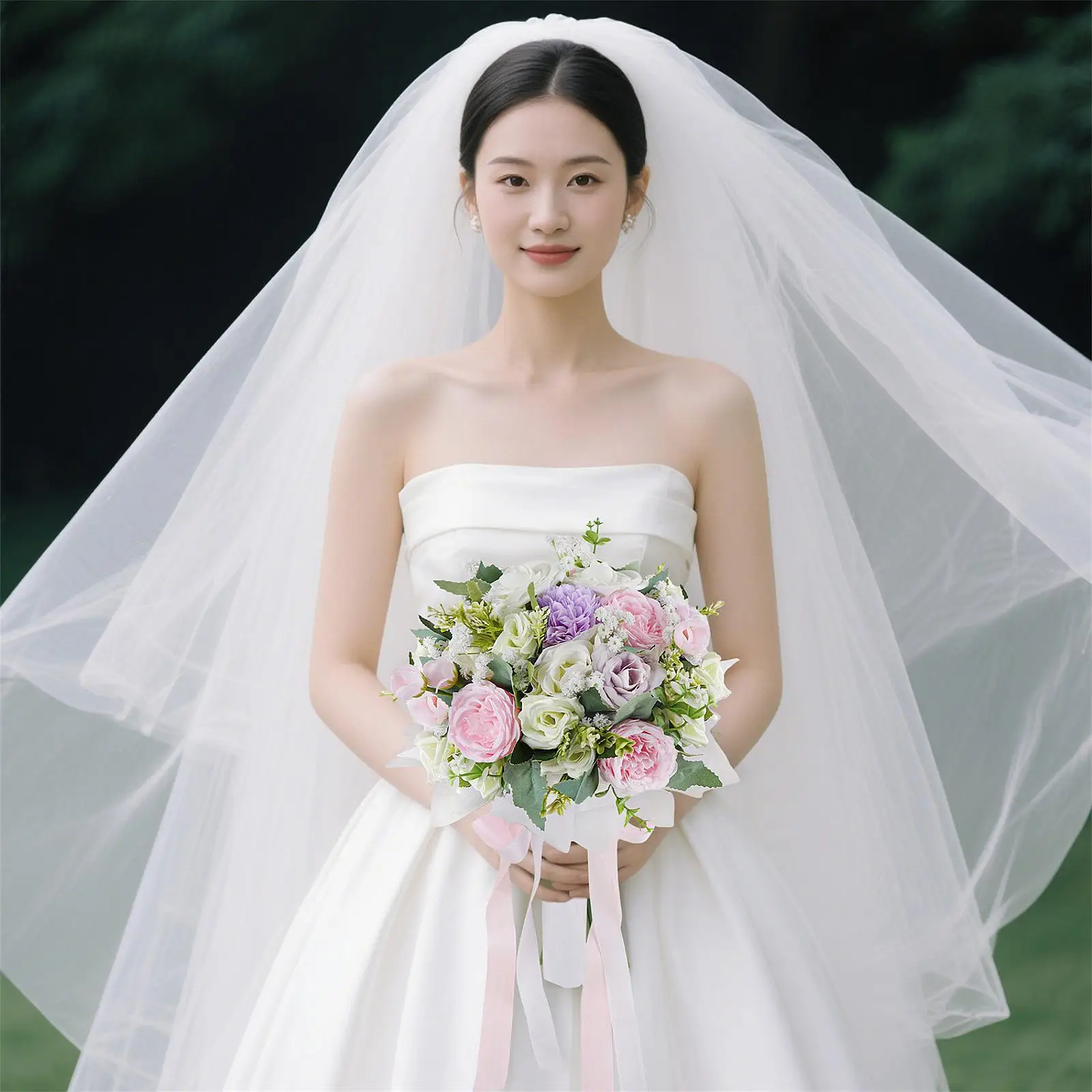 Wedding Bride Bouquets Elegant Wedding Accessories Artificial Bridal Bouquet for Party Wedding Photo Prop Anniversary Decoration Wedding Bride Bouquets Elegant Wedding Accessories Artificial Bridal Bouquet for Party Wedding Photo Prop Anniversary Decoration