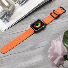 Nylon Loop Strap for apple watch band 44mm 40mm 45mm 41mm 38mm 42mm 44 mm bracelet correa Watchband iWatch serie 3 5 6 se 7 band