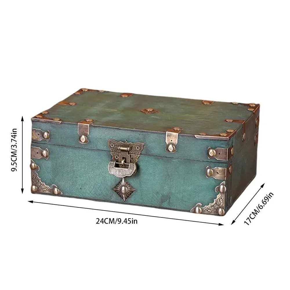 Scatola Portagioie In Legno Vintage Con Serratura A Codice – Elegante Scrigno Decorativo Con Stile Europeo Per Gioielli E Oggetti Preziosi, Perfetto Per Casa E Ufficio
