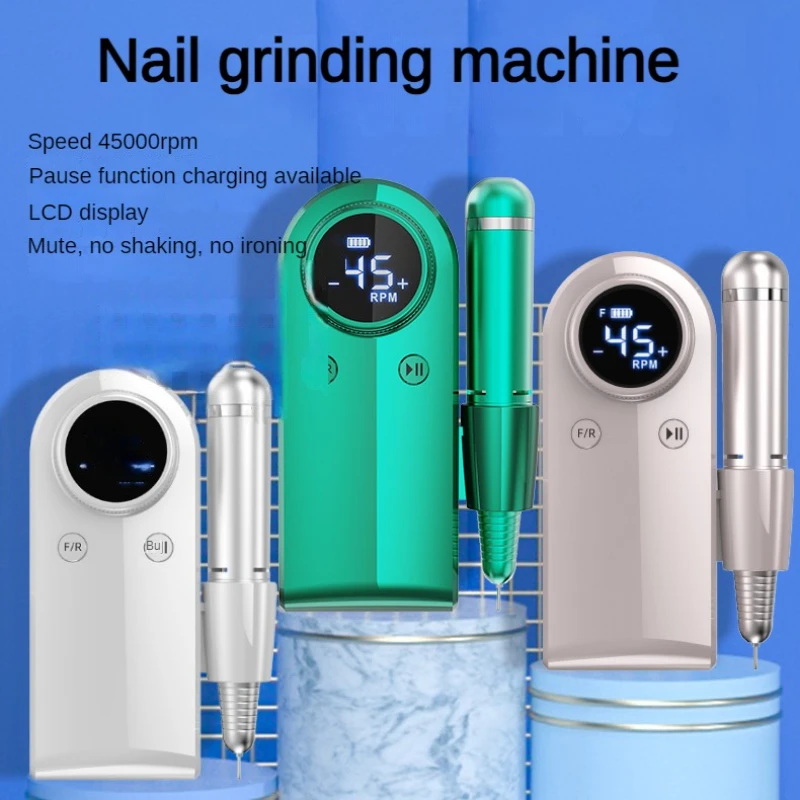 Professional nail drill manicure machine tools electric nail file set  Pedicure nail grinder with nail drill bits(White) - Walmart.com