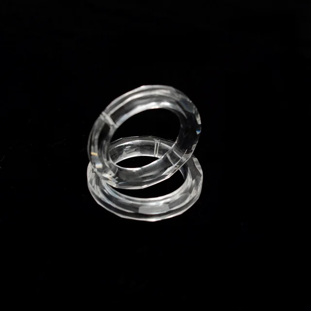 50 Mm -Es Kristályfényes Gyűrű O Kör Átadása Kristálycsillár Üveg Kristályok Lámpa Prizmák Alkatrészek Cseppek Medál Tiszta Barkács Gyűrűk 2022 - Image 5