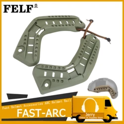 FAST Helmet ARC Helmet Rail, Helmet Side Rail Nylon Utility Equipment Fast Helmet Hunting Military Tactical Accessories