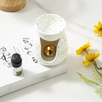 Ceramic Oil Burner Lamp Tea Light Holder Diffuser Warmer Essential Oils Fragrance Scented Wax 1