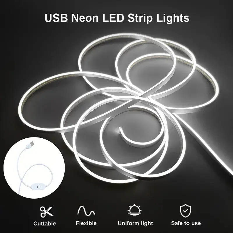 Flexible waterproof neon light strip