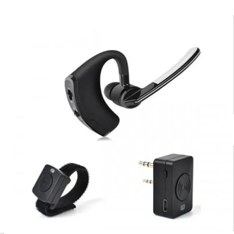 Handsfree Bluetooth PTT Mic Speaker Earphone Earpiece Wireless Headphone Headset For BaoFeng UV-82 UV-5R Radio Walkie Talkie