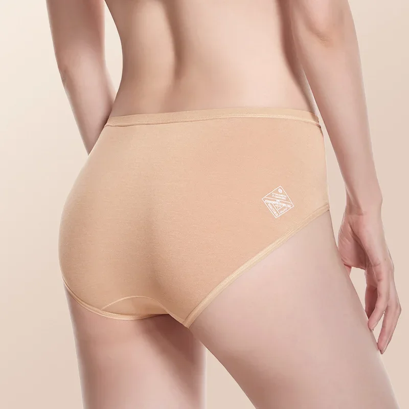 

Modal Underwear Girls' Mid Waist Traceless Graphene Antibacterial Women's Triangle Shorts Pants Women Sexy