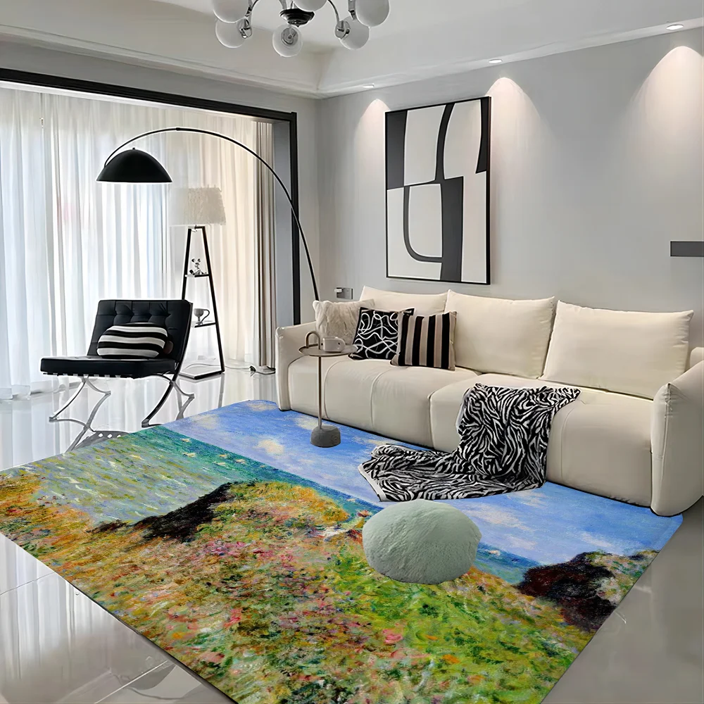 

Claude Monet Art Painting Floor Mat Entrance Door Mat Rectangle Home Soft Badmat Front Door Indoor Outdoor Mat Toilet Rug
