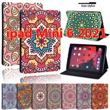 

Tablet Case for Apple IPad Mini 6 UltraThin Cover Mini 6 8.3" 2021 A2567,A2568,A2569 New Mandala Print Leather Protective Cover