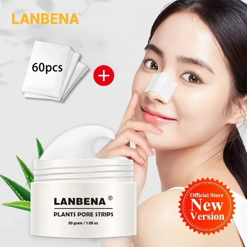 

LANBENA New Style Blackhead Remover Nose Mask Pore Strip Black Mask Peeling Acne Treatment Black Deep Cleansing Skin Care Korea