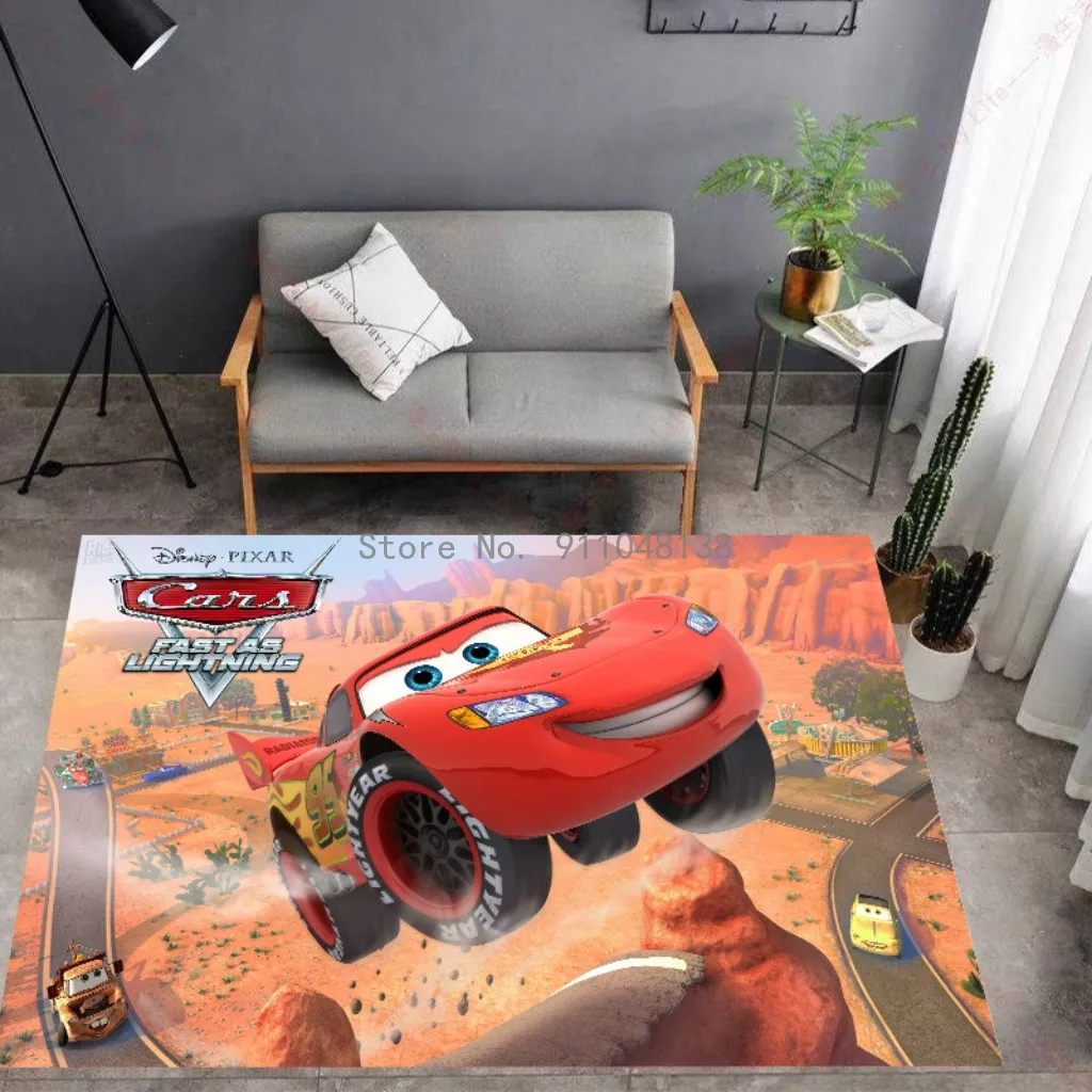 CarsLightningMcQueen3DPrintedFloorMatRugDoormatOutdoorCarpet