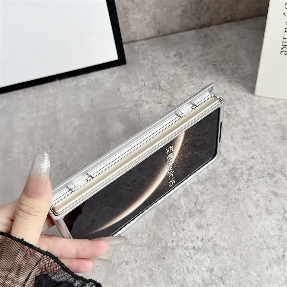 Solid Color Protective Phone Case with Transparent Back Cover and Front Protection Film