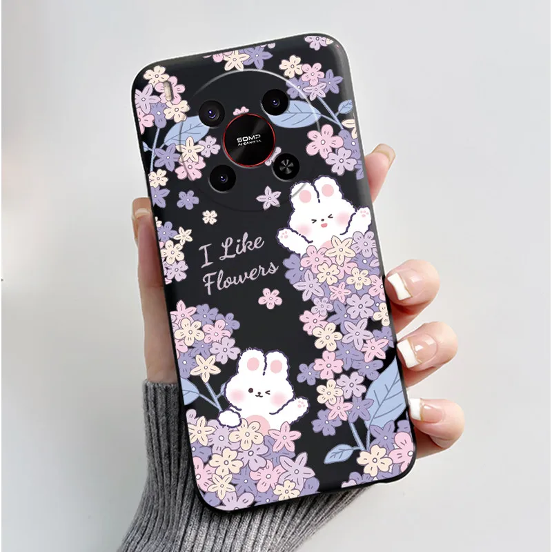 Chic Bright Pattern Silicone Phone Case - Pink Sand Beach & Garden Shockproof Shell