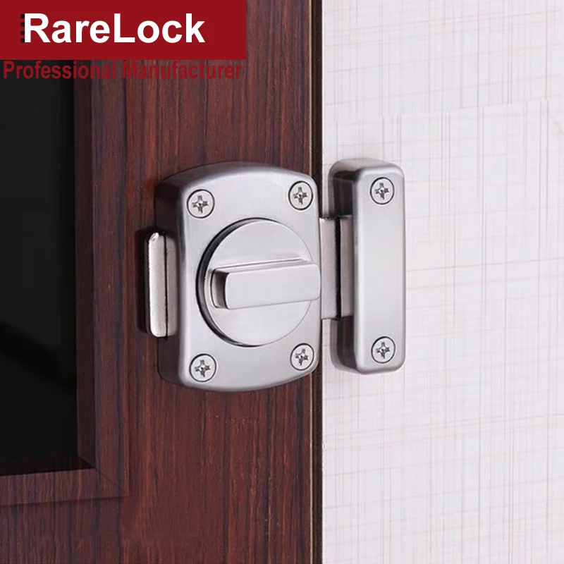 Deadbolt Door Hasp Bolt Door Latch Anti-theft Lock Buckle for Sliding Cabinet Toilet Office MA125 H door latch