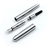 Duke 209 Luxury Black and Silver 0.8mm Curved Tip Calligraphy Pen Metal Steel Inking Pens with Original Gift Box Free Shipping 1