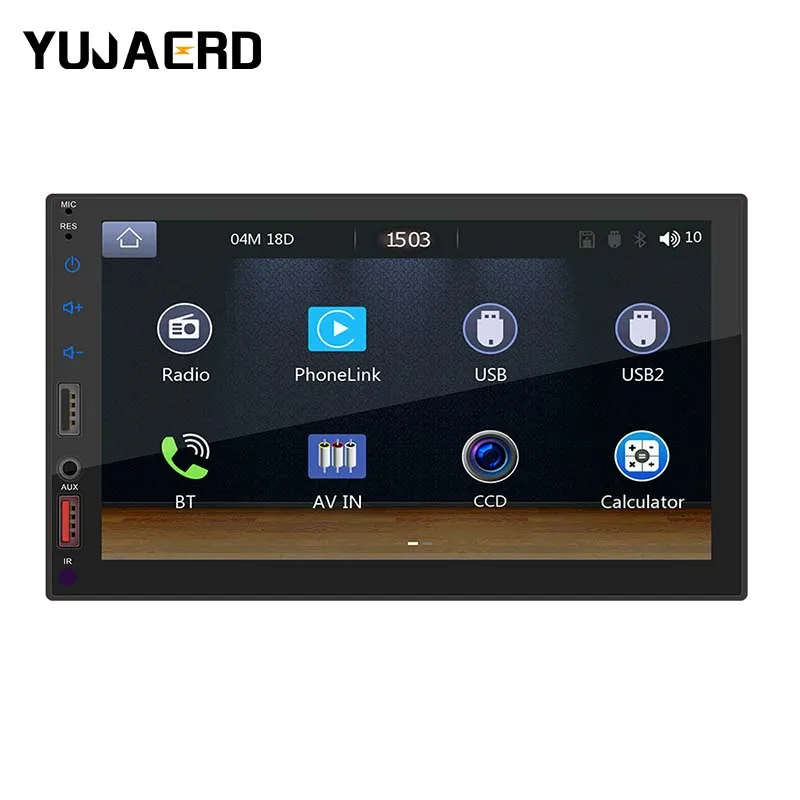 

Carplay Android AUTO car MP5 mobile phone interconnection player car MP4 radio card machine Bluetooth